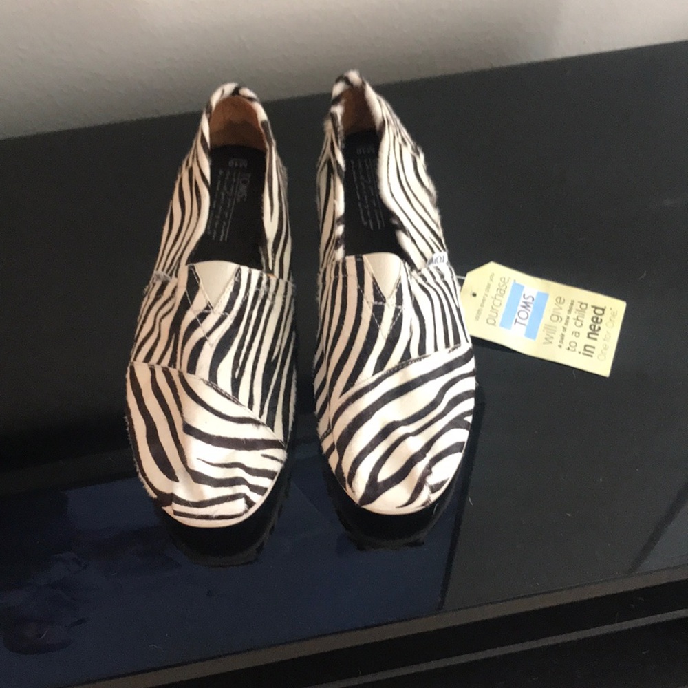 Zebra Calf Hair TOMS